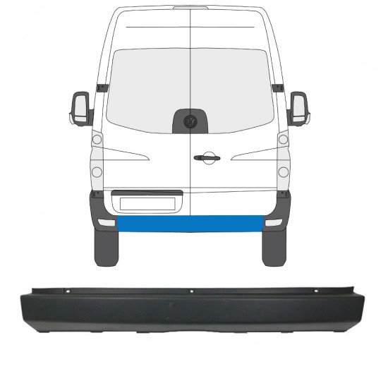 Zadnji odbijač za Volkswagen Crafter 2005-2017 15550