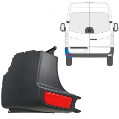 Vogal odbijača z odsevnikom za Volkswagen Crafter 2005-2017 / Leva / Komplet 15552