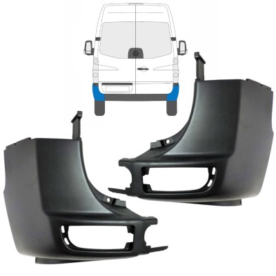 Vogal zadnjega odbijača za Volkswagen Crafter 2005-2017 / Levo+Desno / Komplet 15549
