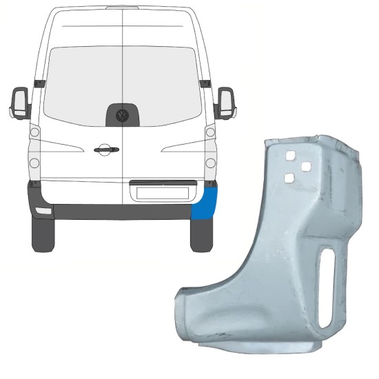 Popravni panel zadnjega vogala za Volkswagen Crafter 2005-2017 / Desna 15506