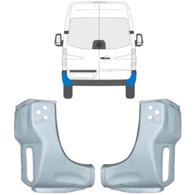Popravni panel zadnjega vogala za Volkswagen Crafter 2005-2017 / Levo+Desno / Komplet 15507