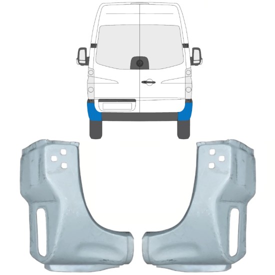 Popravni panel zadnjega vogala za Volkswagen Crafter 2005-2017 / Levo+Desno / Komplet 15507