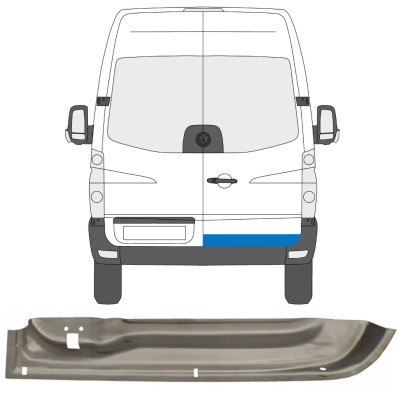 Popravni panel zadnjih vrat za Volkswagen Crafter 2005-2017 / Desna 13439