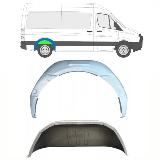 Bok delni notranji za Volkswagen Crafter 2005-2017 / Desna / Komplet 14321