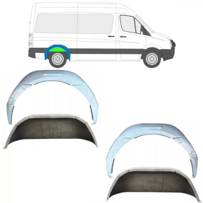Bok delni notranji za Volkswagen Crafter 2005-2017 / Komplet 14498