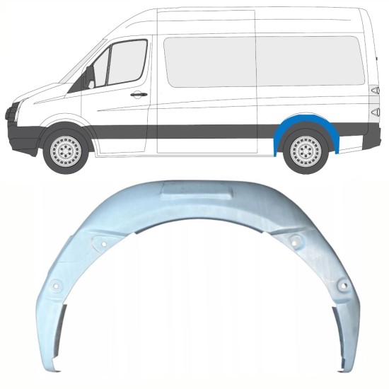Bok delni notranji za Volkswagen Crafter 2005-2017 / Leva 13898