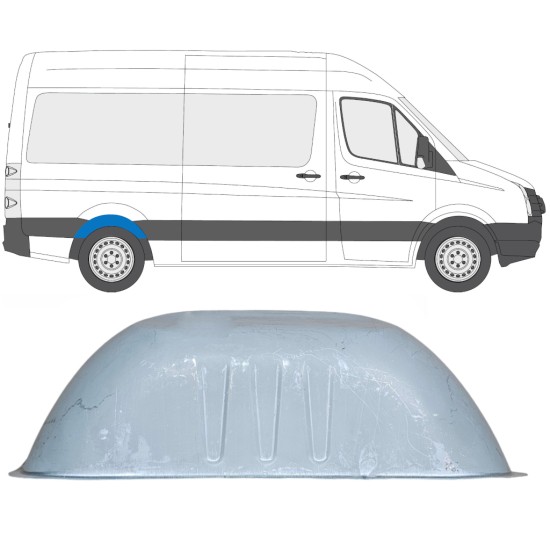 Popravni panel loka zadnjega kolesa za Volkswagen Crafter 2005-2017 / Levo = Desno (simetrično) 13612