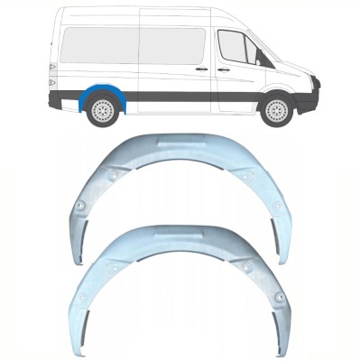 Bok delni notranji za Volkswagen Crafter 2005-2017 / Levo+Desno / Komplet 15497
