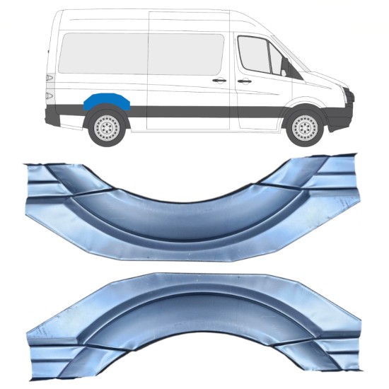 Bok delni za Volkswagen Crafter 2005-2017 / Levo+Desno / Komplet 16159