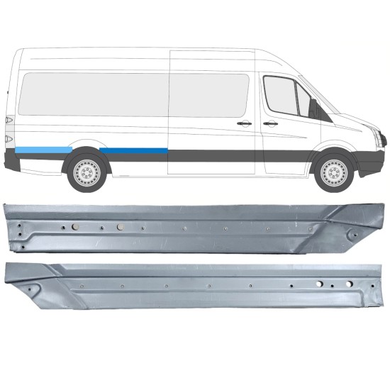 Bok delni za Volkswagen Crafter 2005-2017 / Desna / Komplet 14499