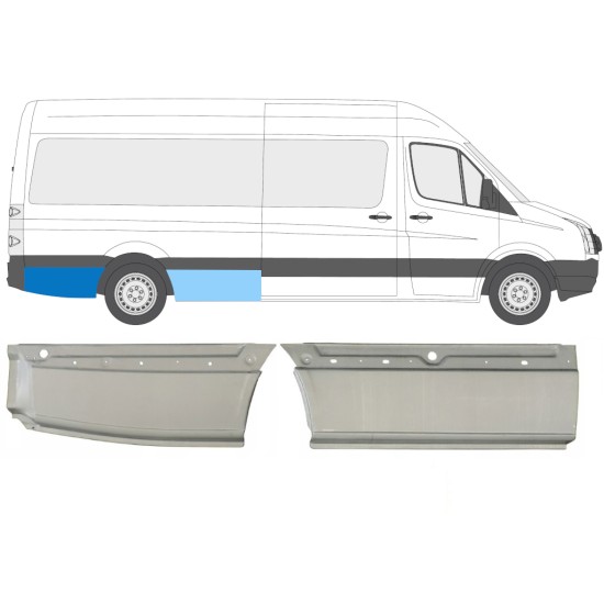 Bok delni za Volkswagen Crafter 2005-2017 / Desna / Komplet 14128