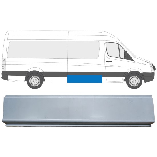 Reparaturni del stranske plošče za Volkswagen Crafter 2005-2017 / Levo = Desno (simetrično) 13972