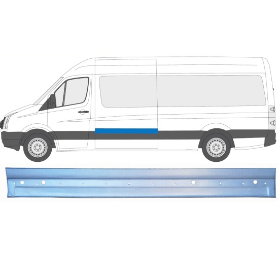 Popravni stranski panel za Volkswagen Crafter 2005-2017 / Leva 16136
