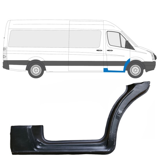 Popravni panel praga sprednjih vrat za Volkswagen Crafter 2005-2017 / Desna 13442