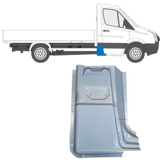 Popravni panel zadnjega vogala za Volkswagen Crafter 2005-2017 / Desna 15502