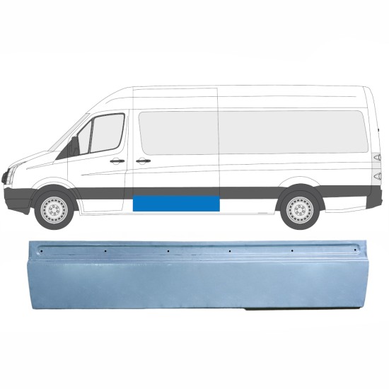 Zunanji popravni panel drsnih vrat za Volkswagen Crafter 2005-2017 / Levo = Desno (simetrično) 13511