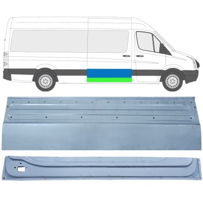 Zunanji spodnji popravni panel drsnih vrat za Volkswagen Crafter 2005-2017 / Desna / Komplet 14319