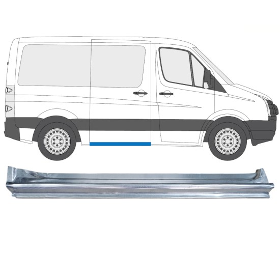 Popravni panel praga drsnih vrat za Volkswagen Crafter 2005-2017 / Desna 14374