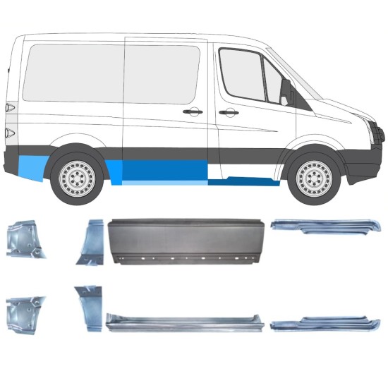 Set popravnih panelov za Volkswagen Crafter 2005-2017 / Levo+Desno / 15592