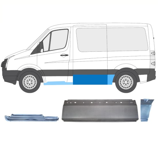 Set popravnih panelov za Volkswagen Crafter 2005-2017 / Leva / 15605