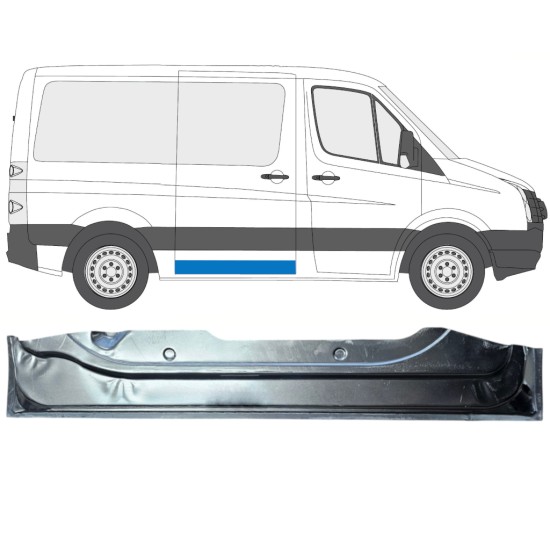 Notranji popravni panel praga drsnih vrat za Volkswagen Crafter 2005-2017 / Desna 15872