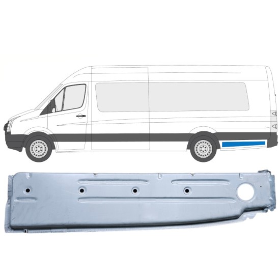 Notranji popravni panel zadnjega blatnika za Volkswagen Crafter 2005-2017 / Leva 14376