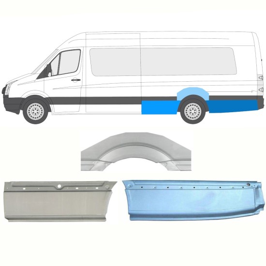 Bok delni za Volkswagen Crafter 2005-2017 / Leva / Komplet 13946