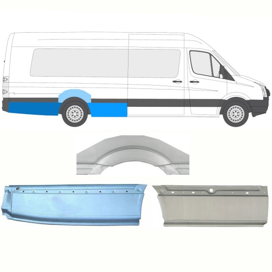 Bok delni za Volkswagen Crafter 2005-2017 / Desna / Komplet 13945