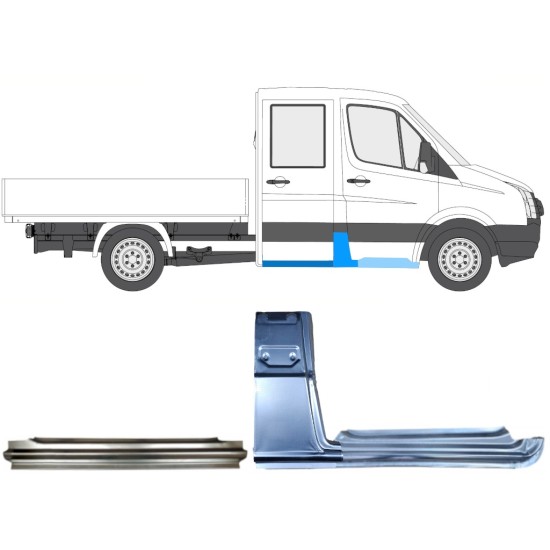 Set popravnih panelov za Volkswagen Crafter 2005-2017 / Desna / 15534