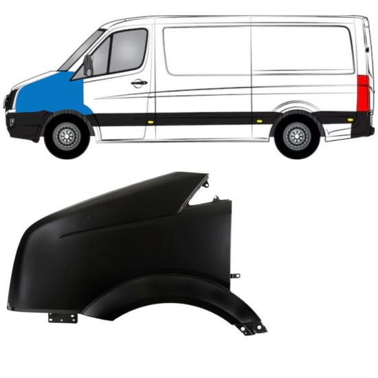 Sprednji blatnik za Volkswagen Crafter 2005-2017 / Leva 15353