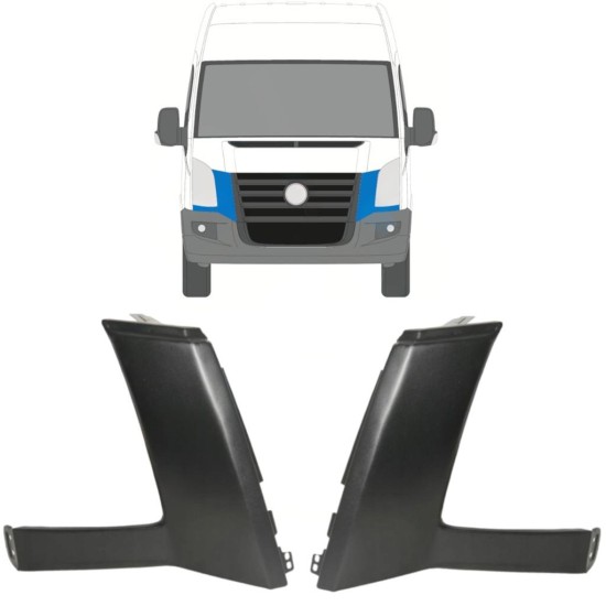 Obloga pod žarometom za Volkswagen Crafter 2005-2011 / Levo+Desno / Komplet 16856