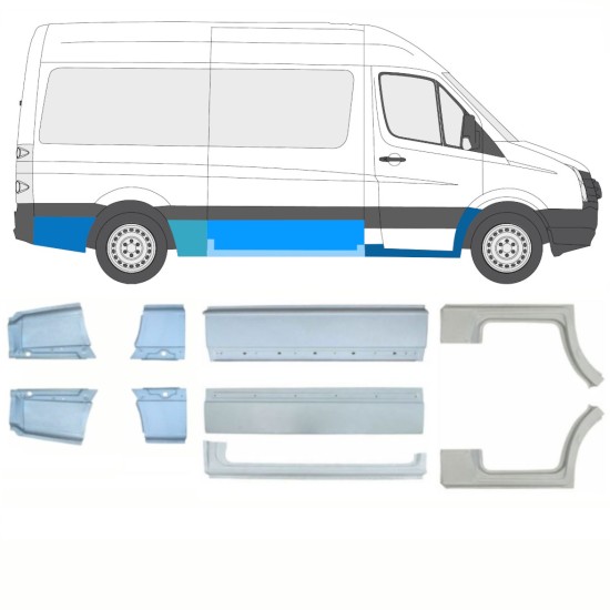 Set popravnih panelov za Volkswagen Crafter 2005-2017 / Levo+Desno / 15541