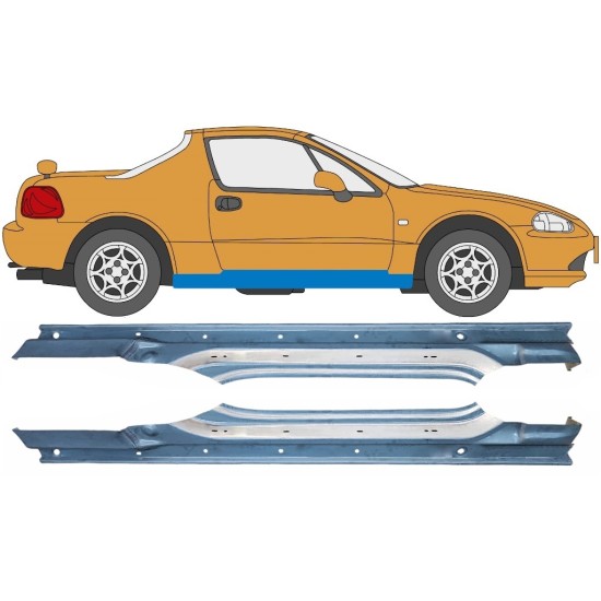 Prag za Honda Civic Del Sol 1992-1998 / Levo+Desno / Komplet 10537