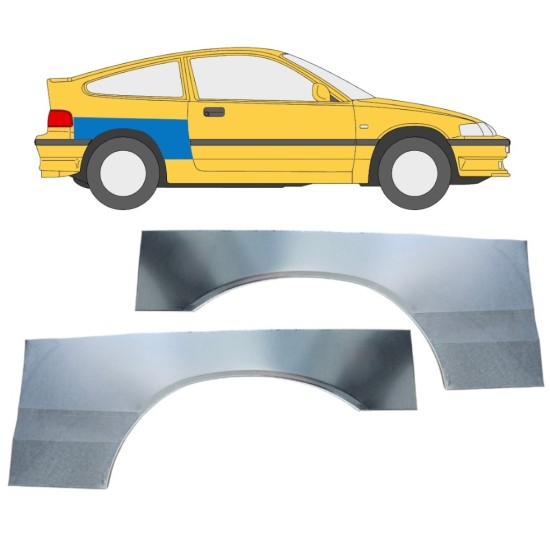 Bok delni za Honda CRX 1987-1992 / Levo+Desno / Komplet 16339