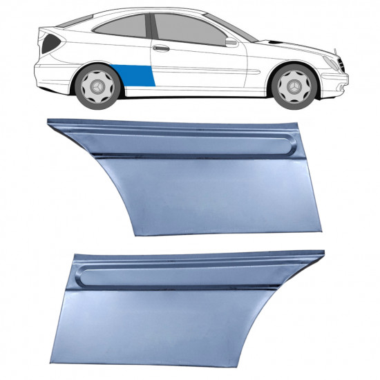 Bok delni za Mercedes CL203 2000-2008 / Levo+Desno / Komplet 9619