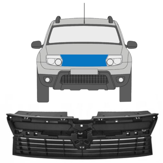 Rešetka za Dacia Duster 2010-2012 16216