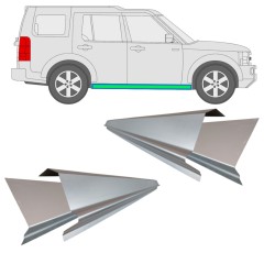 Popravni panel notranjega in zunanjega praga za Land Rover Discovery 2004-2009 / Levo+Desno / Komplet 10939
