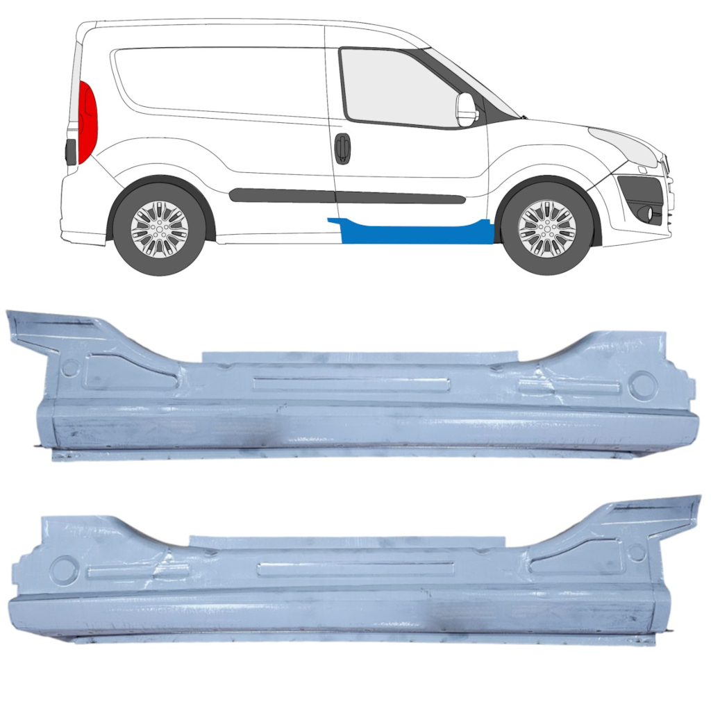 Prag Za Fiat Doblo 2010-2022 / Levo+Desno / Komplet 12673