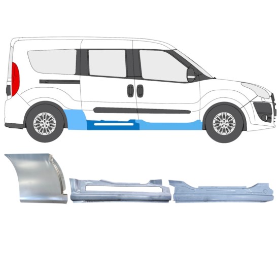 Set popravnih panelov za Fiat Doblo 2010-2022 / Desna / 15000