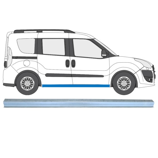 Prag za Fiat Doblo 2010-2022 / Levo = Desno (simetrično) 15357