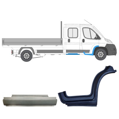 Set popravnih panelov za Fiat Ducato 2006-2014 / Desna / Dvojna kabina / 14796