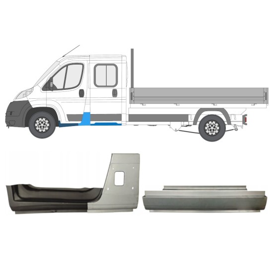Set popravnih panelov za Fiat Ducato 2006-2014 / Leva / 14801 Set popravnih panelov za Fiat Ducato 2006-2014 / Leva / 14801