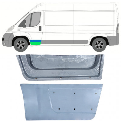 Notranji in zunanji popravni panel sprednjih vrat za Fiat Ducato 2006- / Leva / Komplet 12005