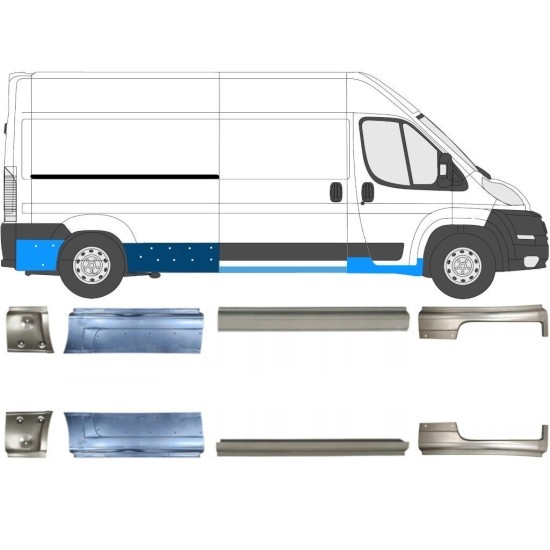 Prag za Peugeot Boxer 2006-2026 / Levo+Desno / Komplet 14160