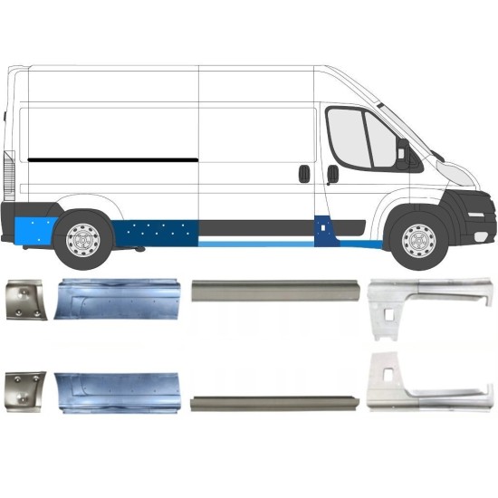 Prag za Peugeot Boxer 2006-2026 / Levo+Desno / Komplet 14162