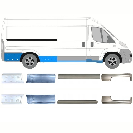 Prag za Fiat Ducato 2006-2026 / Levo+Desno / Komplet 10891