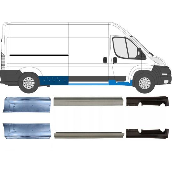 Prag za Fiat Ducato 2006-2026 / Levo+Desno / Komplet 9701