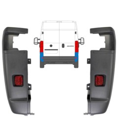 Vogal zadnjega odbijača 270 stopinj za Citroen Jumper 2006-2018 / Levo+Desno / Komplet 14064