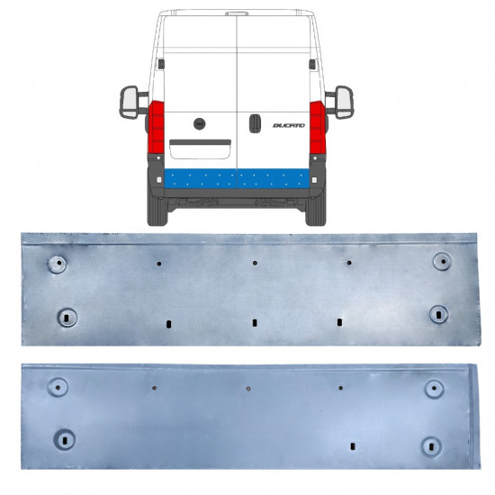 Popravni panel zadnjih vrat za Fiat Ducato 2006- / Komplet 11670