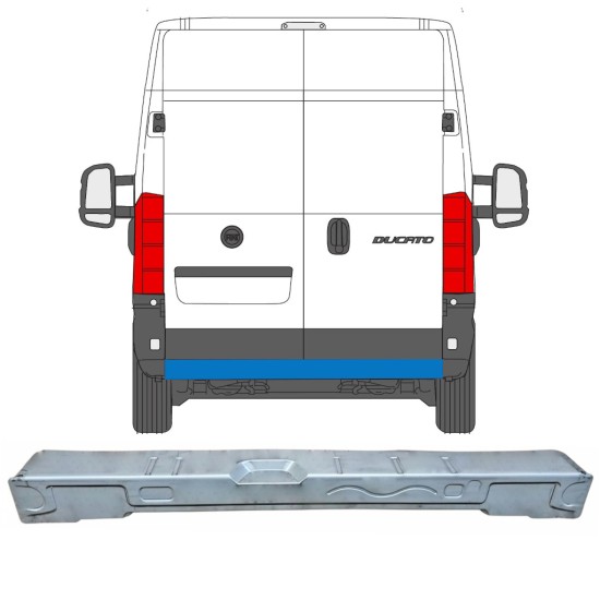 Popravni panel prečne zadnje članke za Fiat Ducato 2006-2026 16869